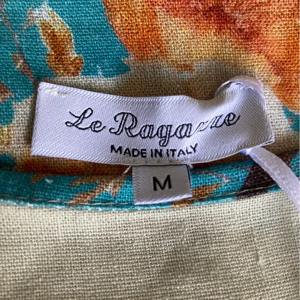La Ragarre Italian Linen Floral Dress-Size M- New With Tags. - Picture 7 of 8